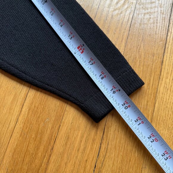 St. John Basics by Marie Gray Size L Black Knit Long Sleeve Mock Neck Sweater - Picture 9 of 12